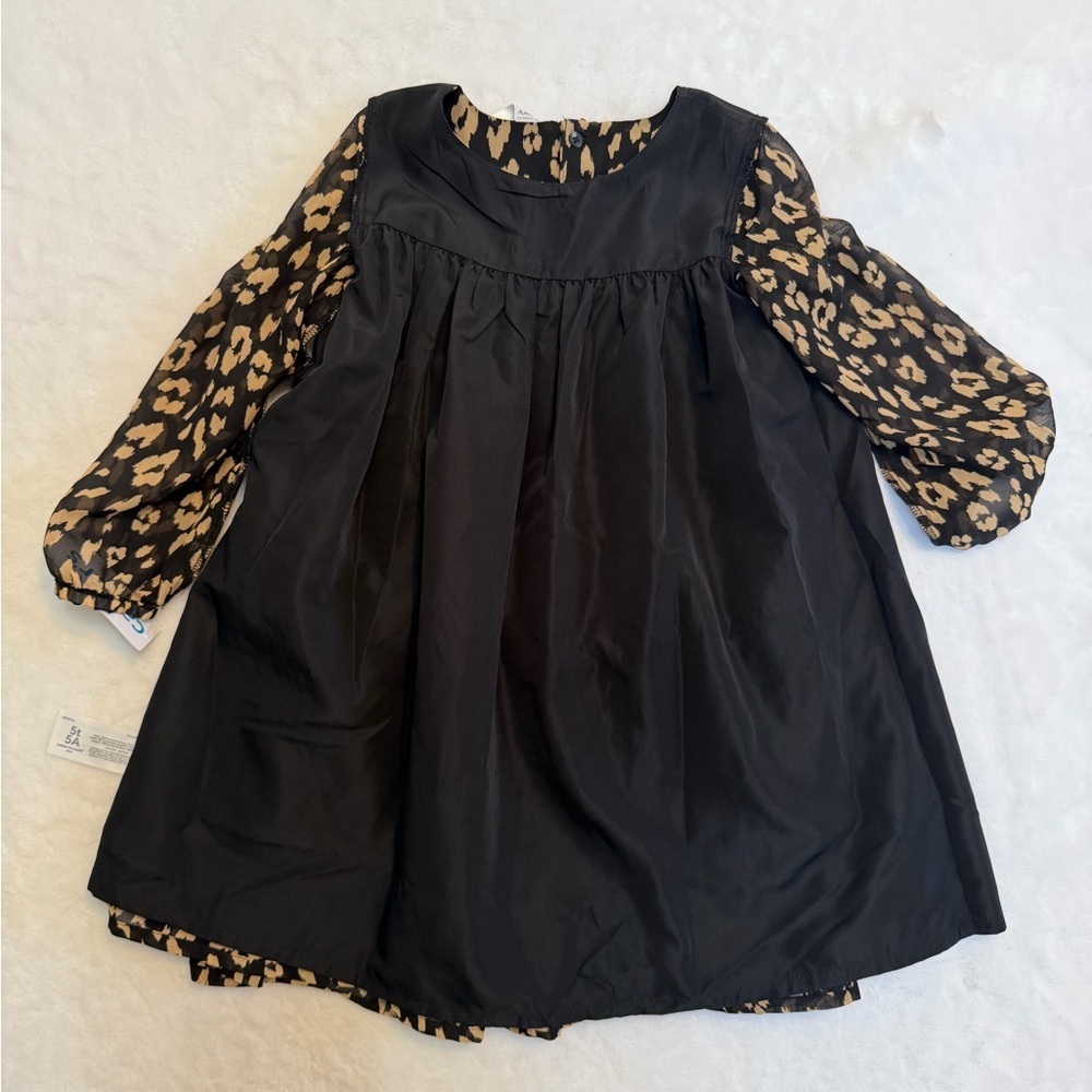 Carter's Size 5T Black and Gold Patterned Kids Dress - Picture 13 of 15